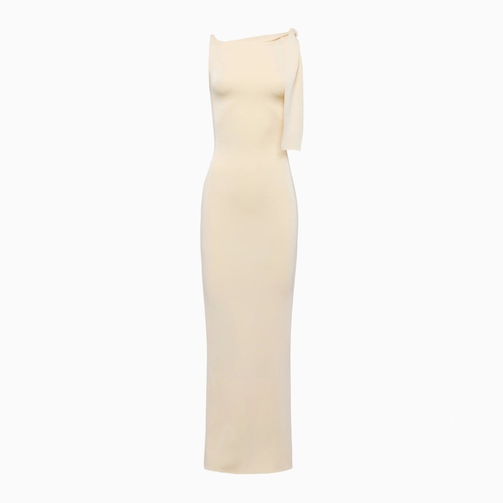Khy sueded stretch knotted maxi dress